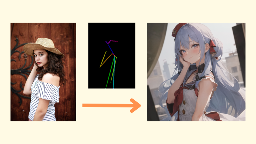 openposeでポーズを抽出